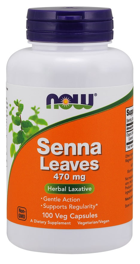 NOW Foods Senna Leaves 470mg 100 vcaps