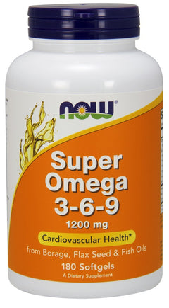 NOW Foods Super Omega 3-6-9 1200mg 180 softgels