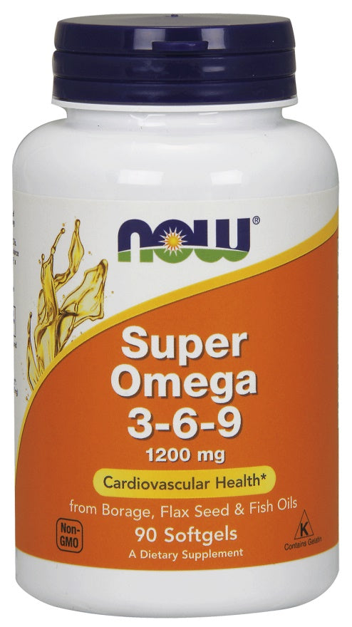 NOW Foods Super Omega 3-6-9 1200mg 90 softgels
