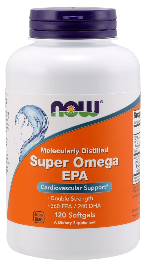 NOW Foods Super Omega EPA Molecularly Distilled 120 softgels