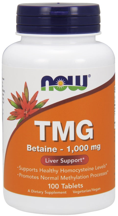 NOW Foods TMG (Trimethylglycine) 1000mg 100 tabs