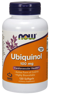 NOW Foods Ubiquinol 100mg 120 softgels