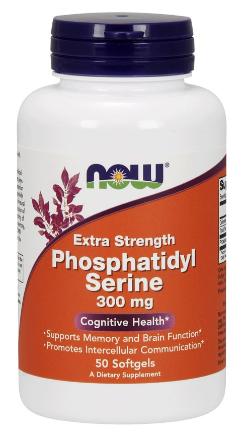 NOW Foods Phosphatidyl Serine 300mg Extra Strength 50 softgels