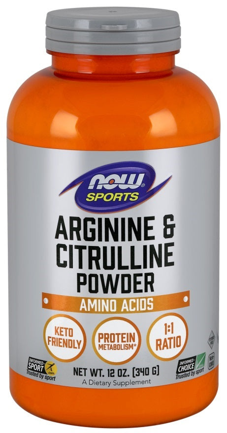 NOW Foods Arginine & Citrulline Powder 340g