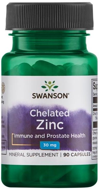 Swanson Chelated Zinc 30mg 90 caps