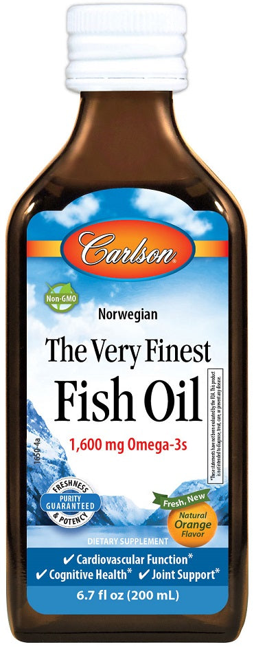 Carlson Labs The Very Finest Fish Oil Natural Orange 200 ml