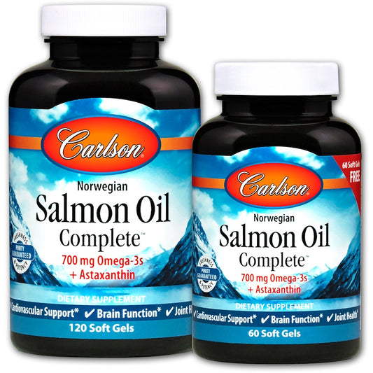 Carlson Labs Norwegian Salmon Oil Complete 120 + 60 softgels