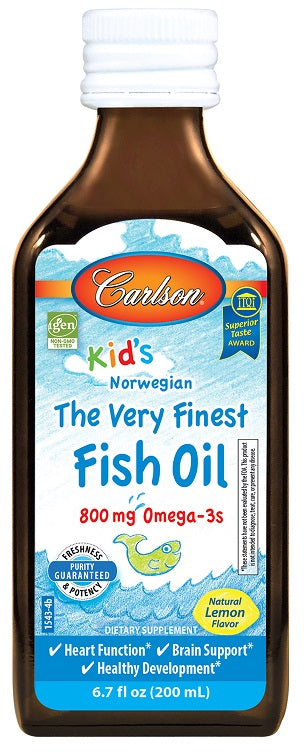Carlson Labs Kid's The Very Finest Fish Oil 800mg Lemon 200 ml