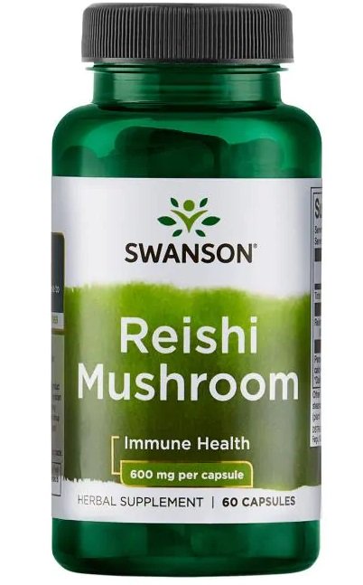 Swanson Reishi Mushroom 600mg 60 caps