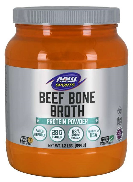 NOW Foods Bone Broth Beef Powder 544g