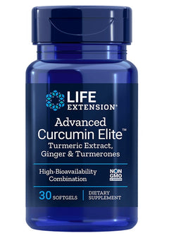 Life Extension Advanced Curcumin Elite Turmeric Extract Ginger & Turmerones 30 softgels
