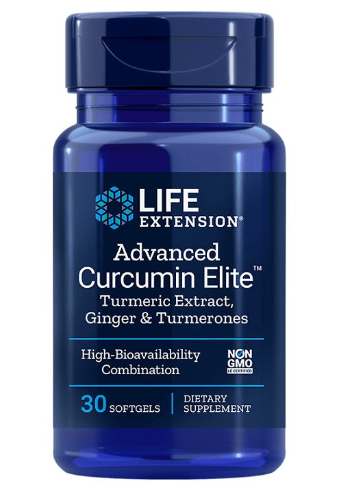 Life Extension Advanced Curcumin Elite Turmeric Extract Ginger & Turmerones 30 softgels