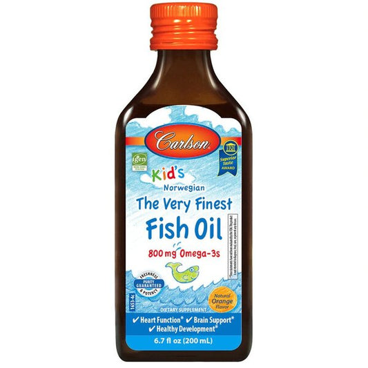 Carlson Labs Kid's The Very Finest Fish Oil 800mg Natural Orange 200 ml