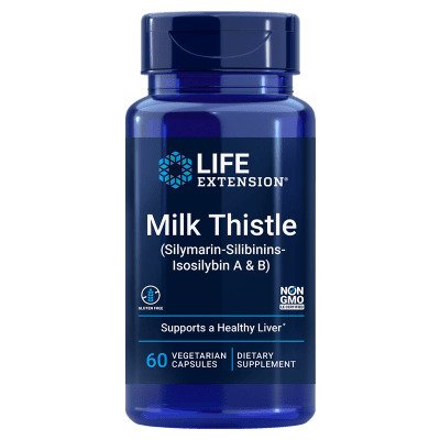 Life Extension Milk Thistle Silymarin-Silibinins-Isosilybin A & B 60 vcaps