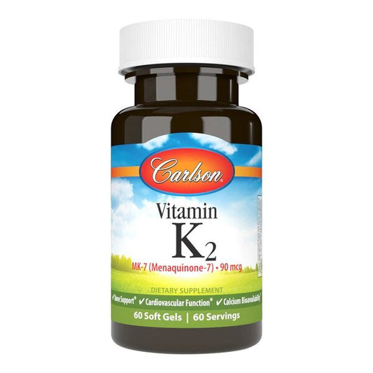 Carlson Labs Vitamin K2 MK-7 90mcg 60 softgels