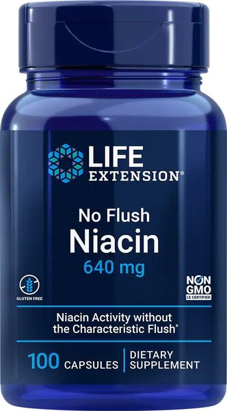 Life Extension No Flush Niacin 100 caps