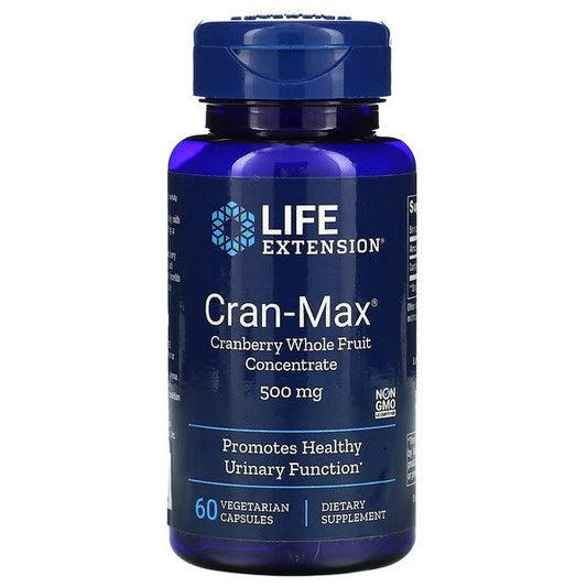 Life Extension Cran-Max Cranberry Whole Fruit Concentrate 500mg 60 vcaps