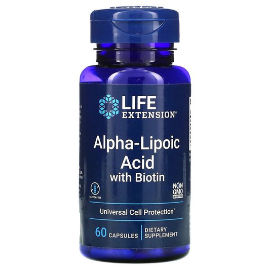 Life Extension Alpha-Lipoic Acid with Biotin 60 caps