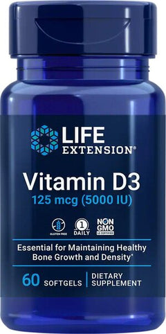 Life Extension Vitamin D3 5000IU 60 softgels