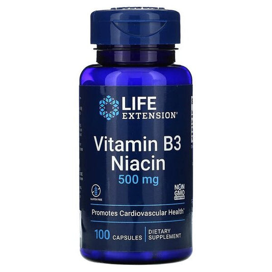 Life Extension Vitamin B3 Niacin 500mg 100 caps