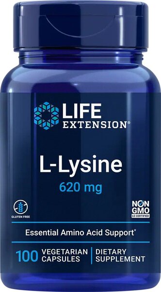 Life Extension L-Lysine 620mg 100 vcaps
