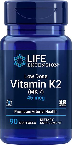 Life Extension Low Dose Vitamin K2 (MK-7) 45mcg 90 softgels