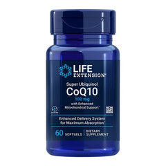 Life Extension Super Ubiquinol CoQ10 with Enhanced Mitochondrial Support 100mg 60 softgels