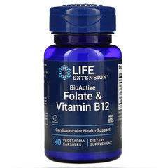 Life Extension BioActive Folate & Vitamin B12 90 vcaps