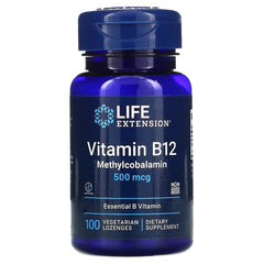 Life Extension Vitamin B12 Methylcobalamin 500mcg 100 vegetarian lozenges