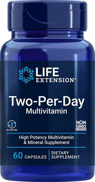 Life Extension Two-Per-Day Multivitamin 60 caps