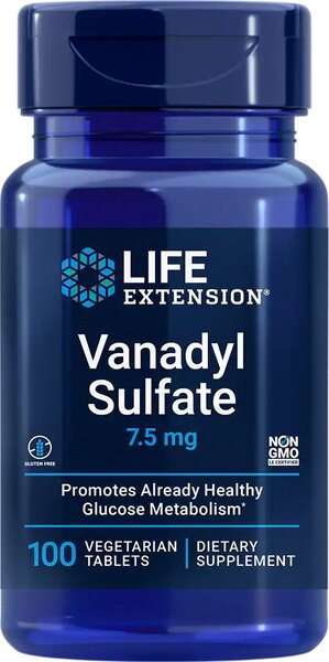 Life Extension Vanadyl Sulfate 75mg 100 vegetarian tabs
