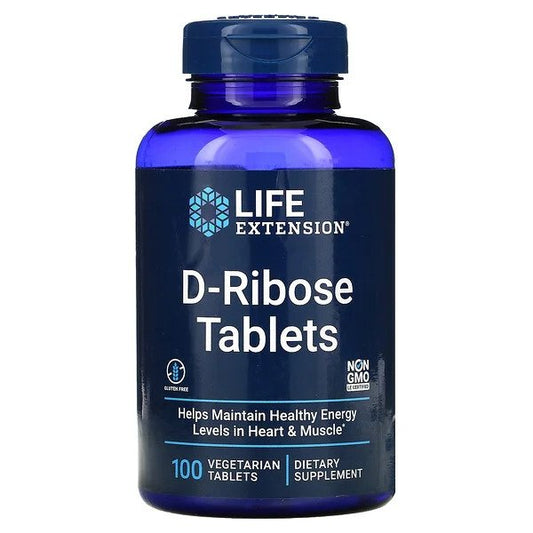 Life Extension D-Ribose Tablets 100 vegetarian tabs
