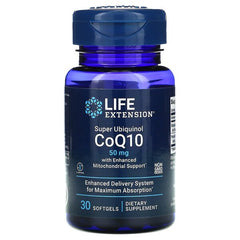 Life Extension Super Ubiquinol CoQ10 with Enhanced Mitochondrial Support 50mg 30 softgels