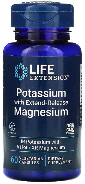Life Extension Potassium with Extend-Release Magnesium 60 vcaps
