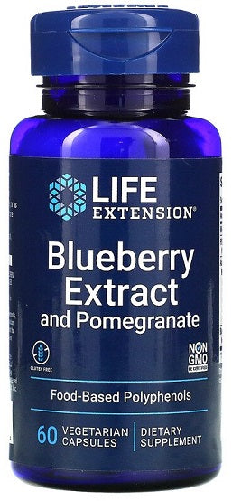 Life Extension Blueberry Extract with Pomegranate 60 vcaps