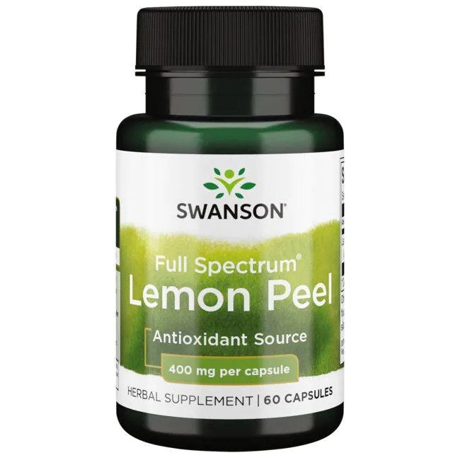 Swanson Full Spectrum Lemon Peel 400mg 60 caps
