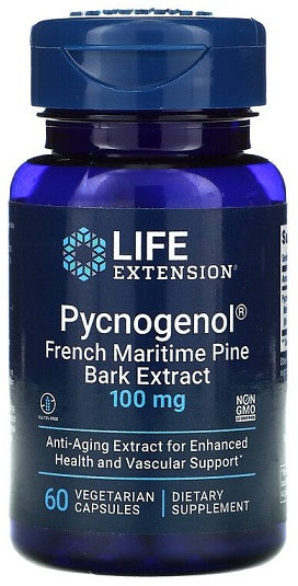 Life Extension Pycnogenol French Maritime Pine Bark Extract 100mg 60 vcaps