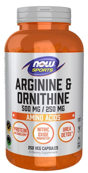 NOW Foods Arginine & Ornithine 250 vcaps