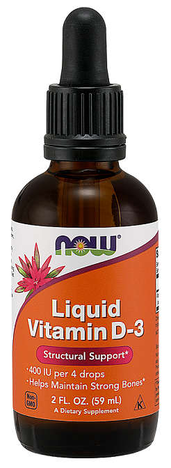 NOW Foods Vitamin D-3 Liquid 400 IU 59 ml