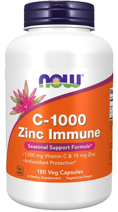 NOW Foods C-1000 Zinc Immune 180 vcaps