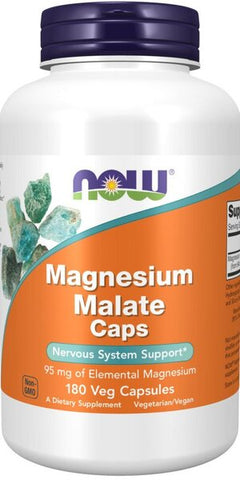 NOW Foods Magnesium Malate Caps 180 vcaps