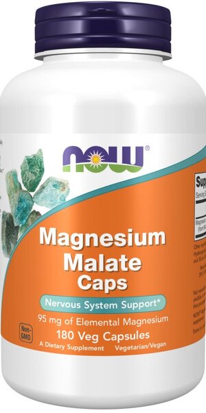 NOW Foods Magnesium Malate Caps 180 vcaps
