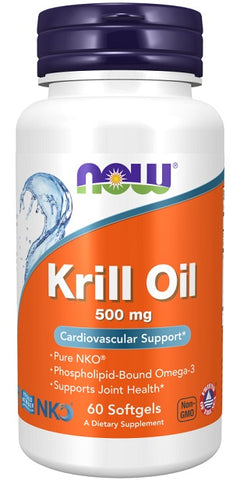NOW Foods Krill Oil 500mg 60 softgels