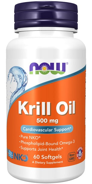 NOW Foods Krill Oil 500mg 60 softgels