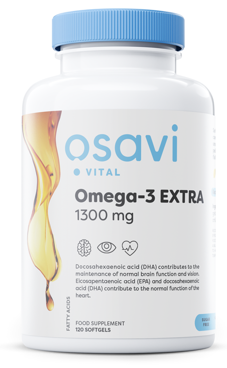 Osavi Omega-3 Extra Molecularly Distilled 1300mg (Lemon) 120 softgels