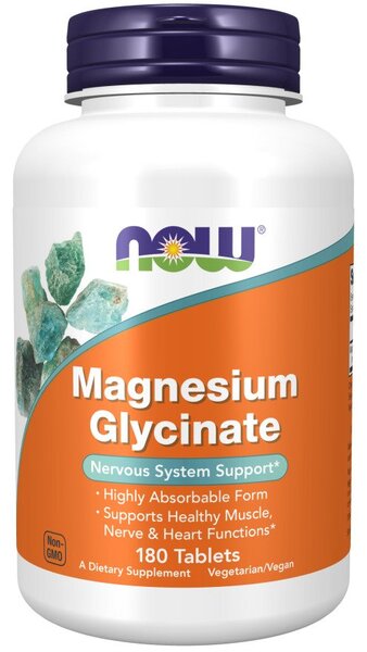 NOW Foods Magnesium Glycinate 180 tabs