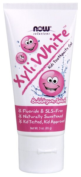 NOW Foods XyliWhite Kids Bubblegum Splash 85g