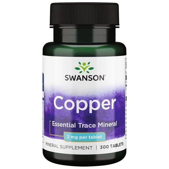 Swanson Copper 2mg 300 tablets