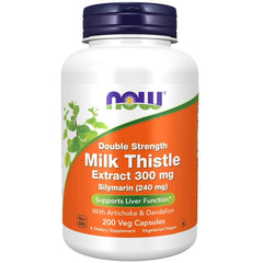 NOW Foods Milk Thistle Extract with Artichoke & Dandelion 300mg Double Strength 200 vcaps