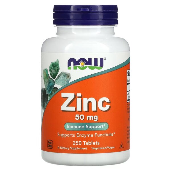 NOW Foods Zinc 50mg 250 tabs